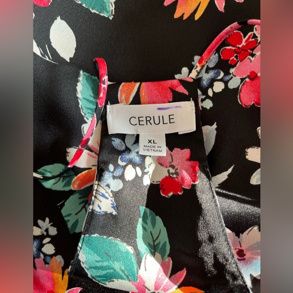 NWT Cerule Razorback Black Floral Maxi Dress Size XL. Fits like a Medium. - Picture 6 of 9